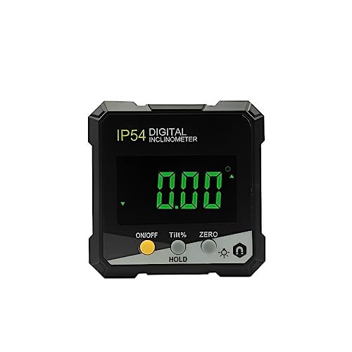 WISSPKYO IP54 490°デジタル傾斜計分度器スロープメーター木工用片面電子ゴニオメーター
