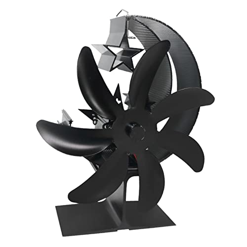 Generic Ventilador de topo de fogão de metal, queimador de alimentado por calor, queima de madeira s