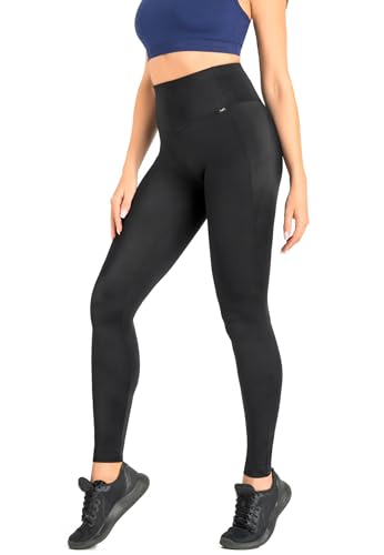 Leggings mujer Teyli Yoggi en color negro de algodón elástico para uso diario