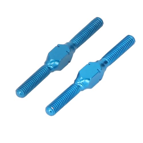 Keenso RC Aluminum Turnbuckle Shaft, High Strength Lightweight Construction Aluminum Alloy RC Turnbuckle Shaft for XV02 XV01 Series Applied Model
