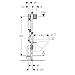 Geberit Duofix 111.060.00.1 Wall-Mounted Toilet Element with Omega Cistern 112 cm High