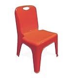  GIODICART Sediolina Giardino H 28 cm. Rosso CONFEZIONE 4 PZ