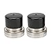 Ylwxzenith 2PCS 2.441in Stainless Steel, Lubricator Tool Kit for Boat Trailer Wheel, Automatic Pressure Relief, Spring Loaded Piston, Prevents Water and Dust Entry