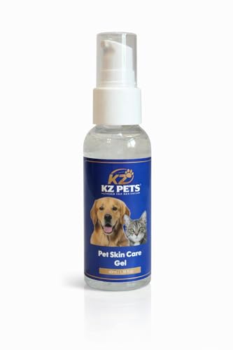 KZPETS Lick-Safe Pet Skin Care Gel for Dogs & Cats - Hot Spot Treatment, Wound Care & Dry Skin Relief - Soothing Hydrating Formula for Sensitive Irritated Skin - Fragrance Free - 40ml (1.4 oz)