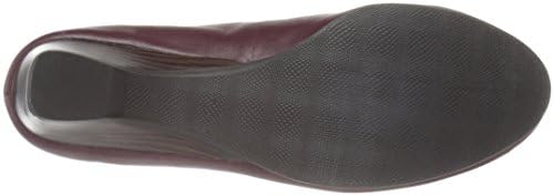 Bella Vita Women's Petra Wedge Pump, Burgundy/Stretch, 7 N US | Image 3
