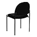 Flash Furniture Tania Comfort Black Fabric Stackable Steel Side Reception Chair