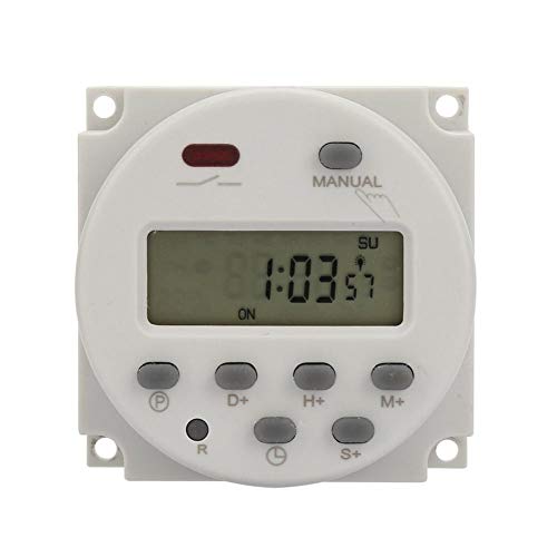 Niady Petit Type 7 Jours programmable numérique affiche la minuterie 1S Switch ~ 168h 5VA (12V DC)