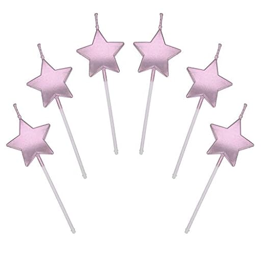 Velas de Cumpleaños en Forma Estrella,6 Pcs Velas únicas para Decorar Pastel de Fiesta di Cumpleaños y Bodas,Velas Decorativas para Decoración un Tarta,Oro Rosa | Ya disponible en tu tienda friki favorita! En mundofriki.es!