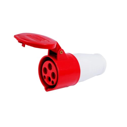 Conector de enchufe industrial IP44 para pared 32A de 4 polos 7