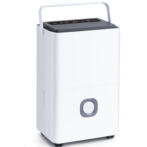 Katenpo Deumidificatore Professionale Grandi Ambienti: 65L/24h Deumidificatori Portatili Smart Timer...