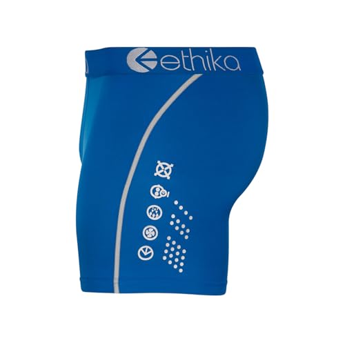 Ethika Mens SubZero MID Boxer Brief | Neon Blue2