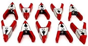 Set of 10 2" Inch Metal Spring Clamps Rubber Coated Tips Handles