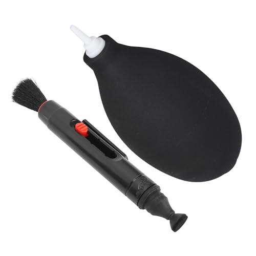 BAFOVY Kit de Limpieza Profesional para Cámaras, Material ABS, Bolígrafo de Gelatina Fácil de Usar y Soplador de Aire para Cámaras y Sensores DSLR (Black)