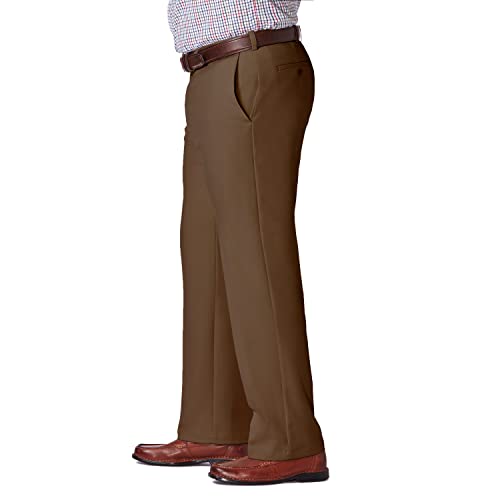 Image of Haggar Men's Cool 18 Pro Classic Fit Flat Front Casual Pant
