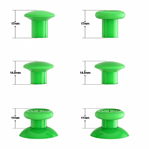 Extremerate Thumbsgear Interchangeable Ergonomic Thumbstick For Ps5 Controller, For Ps4 All Model Controller - 3 Height Domed And Concave Grips Adjustable Joystick - Green #TOP4