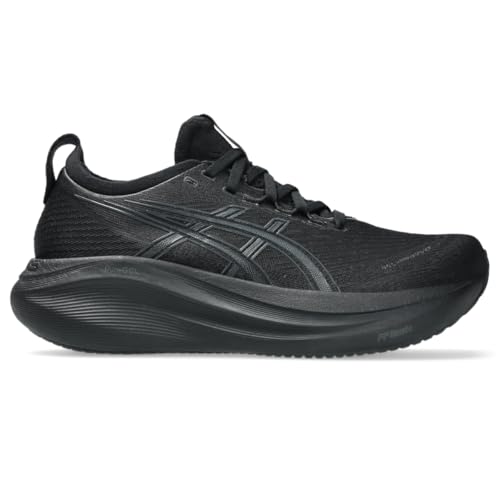 ASICS Women's Gel-Nimbus 27 Running Shoes, 8, Black/Graphite Grey