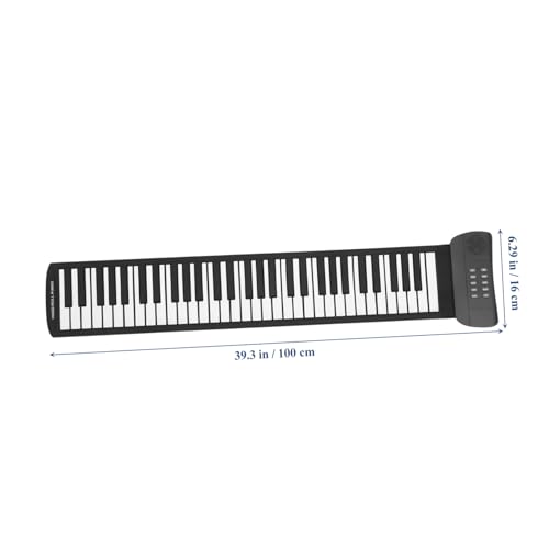 Vaguelly 61 Rouleau De Piano Clavier Numérique Piano Électrique Synthétiseur Piano Pour Enfants Midi Piano Électronique Roulé à La Main Piano Pour Débutant Gel De Silice Black - Les Beatles, Paul McCartney, John Lennon, RIngo Starr, George Harrison Vaguelly 61 Rouleau De Piano Clavier Numérique Piano Électrique Synthétiseur Piano Pour Enfants Midi Piano Électronique Roulé à La Main Piano Pour Débutant Gel De Silice Black – Image 3