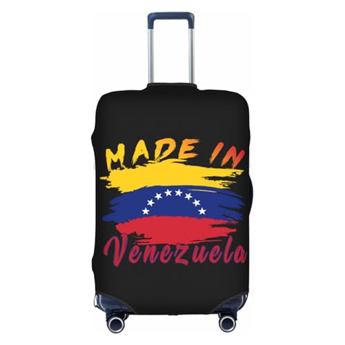 Travel Luggage Cover Made In Venezuela Venezuelan Flag Fashion Washable Baggage Suitcase Protector Fit For Luggage Medium