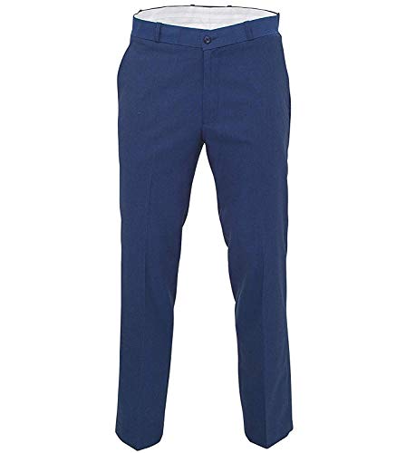 Preisvergleich Produktbild Relco Herren Stay Press Hose - Blau Tonic, 34W x Regular