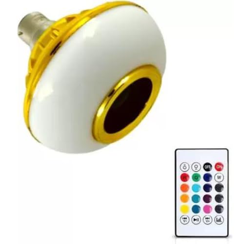 Flysmart 12 Watt Wireless Light Bulb Speaker, Bluetooth Light Bulbs with Speaker, RGB Smart Music Bulb with Remote Control, B22 Color Changing Light Bulb Lamp for Bedroom, Home, Party,-image-31