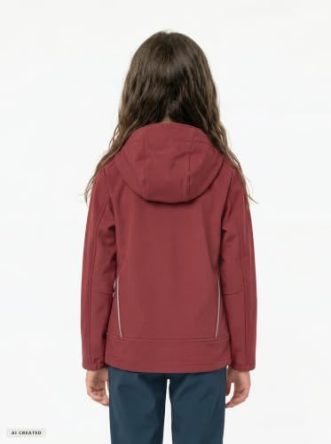 VAUDE Softshell Jacke Kids Rondane IV in - hochwertige Outdoorjacke, wind- und wasserabweisende Regenjacke mit Kapuze… – Ansicht 5