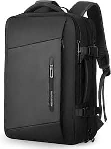 MARK RYDEN Erweiterbarer 26L-38L Rucksack,Business Herren, Laptop-Tasche 17 Zoll,Hydrophobe Stoffe, Diebstahlsicher, Fluggeprüfter, Handgepäck