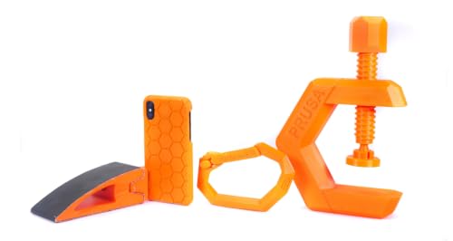 Image of Prusament PETG Prusa Orange 1.75mm 1kg 3D Printer Premium Filament | PETG filament with ±0.02 mm precision, low stringing, strong layer adhesion, and tangle-free printing.