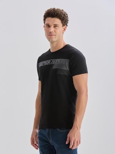 Image of Pepe Jeans Men T-Shirt|Cotton|Slim Fit
