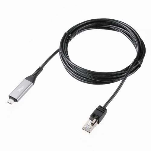サンワサプライ(Sanwa Supply) USB Type-C LAN変換ケーブル KB-SL6CLAN03BK の商品画像 11