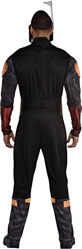 Amscan Boba Fett Halloween Costume For Men, Star Wars The Mandalorian, Standard, Includes Mask, Jumpsuit With Cape, Belt #TOP2
