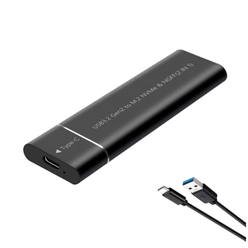 Albapilix M2 SSD�P�[�X M.2 NVMe SATA SSD�G���N���[�W���[�A�_�v�^�[ 10Gbps�f���A���v���g�R�� M.2��USB 3.2 Type C �O�t���n�[�h�f�B�X�N�{�b�N�X