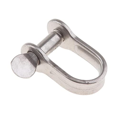 Mealoodiousmusea 10 zestaw 304 stal nierdzewna szczelinowa Pin Dee szekla do żeglarstwa/łodzi/statku 5 mm