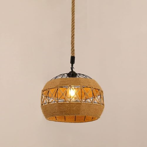 Suspension en corde de chanvre pour rénovation style rustique