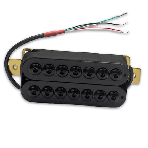 エレキギターピックアップキット エレキギター ダブルコイル ギター ダブルブロック ピックアップ 7弦 アンブレラ エレキギター ピックアップ ブラック ピックアップ(Neck B)