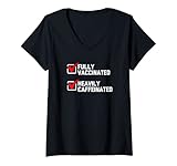 Photo Gallery donna fully vaccinated (heavily caffeinated) - funny vaccinated maglietta con collo a v Photo Gallery donna fully vaccinated (heavily caffeinated) - funny vaccinated maglietta con collo a v