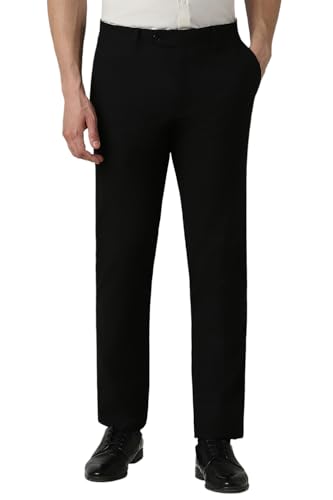 Image of Van Heusen Men Mid Rise Regular Fit Pants
