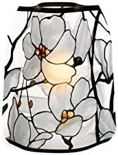 MODGY Luminary Lanterns 4-Pack - Floating LED Candles with Batteries Included - Luminaries are Great for Weddings, Parties, Patios & Celebrations of All Kinds (Louis C. Tiffany Magnolia Window)