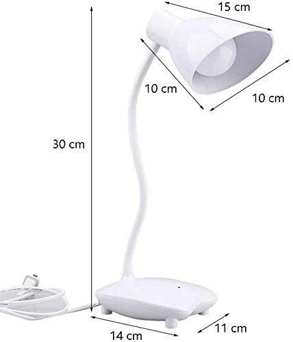 Lampe de table E27 flexible 360° en ABS pour bureau et lecture - 6