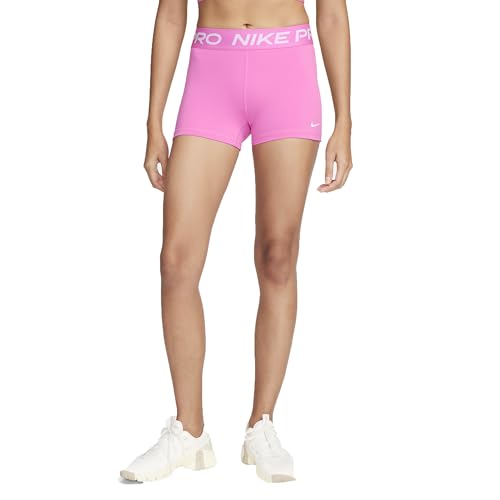 Nike ProWomen's 3" Shorts (Playful Pink/White, CZ9857-675) Size Large