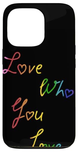 Rainbow Love Who You �X�N���v�g�f�U�C���B �X�}�z�P�[�X iPhone 13 Pro �p