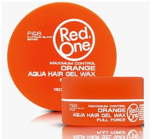 Red One Aqua Hair Gel Wax Orange, Contrôle Maximum, 150g