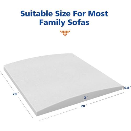 Miniatura 2 de Genérico Reparación De Hundimiento De Cojines, 2 3 4 6 Piezas De 50x50cm Almohadillas De Espuma De Alta Densidad Para Sofá, Tablas De Soporte Para Sofá, Se Aplica A De Sofá Cama,Gris,2pcs