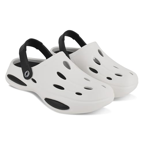 Image of BEONZA Men Premium Padded Super Soft Classic Casual Clogs /Sandal with Adjustable Back Strap for Adults | Comfortable & Light Weight | Stylish & Anti-Skid | Waterproof & Daily Mules for Gents /Boys