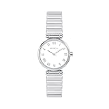 Breil, Collezione Nuvè, Orologio Donna, Orologio Solo Tempo al Quarzo, Cassa e Bracciale in Acciaio Lucido, Quadrante con Effetto Sunray, Chiusura a Gioielleria, WR 5 ATM, Idea Regalo Donna