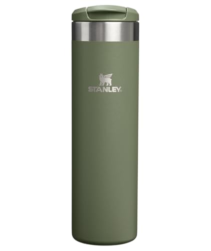 Image of Stanley AeroLight Transit Bottle 20 oz | Locking Drink Through Lid | Leak Resistant Water Bottle or Coffee Travel Mug | Lightweight Insulated Stainless Steel | BPA-Free | Dried Pine