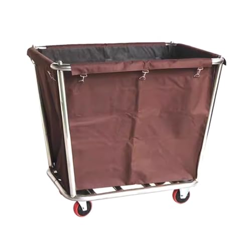 Chariot à linge pour hôtels et hôpitaux, grand bac roulant pour collecte textile