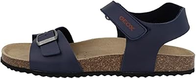 Geox J GHITA BOY B, Sandalias para Niños, NAVY/RED, 35 EU