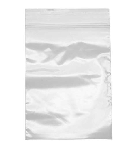 Dazzling Displays 100-Pack 2 Mil Transparent Small Plastic Clear Resealable Poly Bags (4 x 8 Inch) - Perfect for storing miscellaneous tiny items like beads, jewelry, and other small parts.