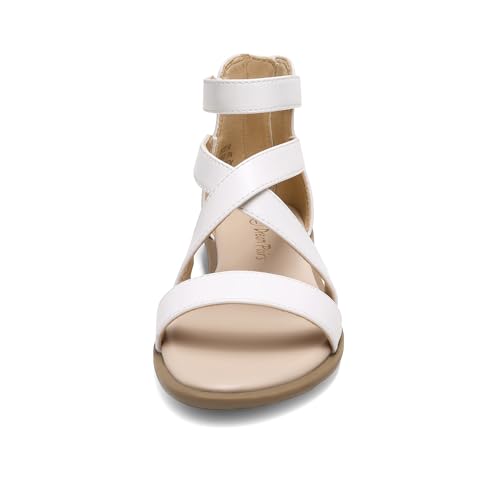 DREAM PAIRS Girls Gladiator Sandals with Zipper Strappy Sandals Toddler/Little Kid/Big Kid3