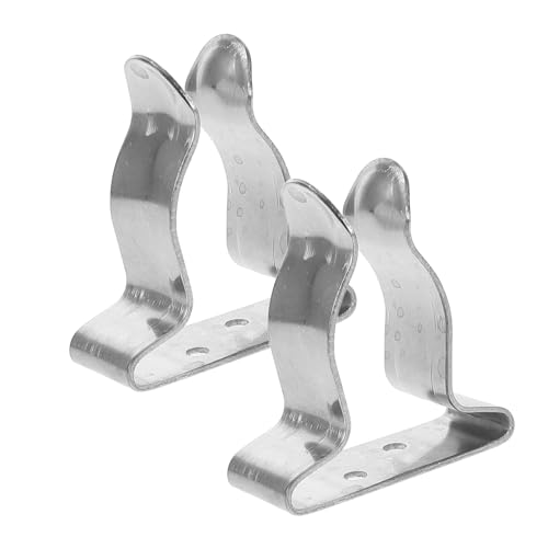 FOYTOKI Universal Paddle Holder Paddle Clip 2pcs Metal Paddle Buckle for Kayak Canoes Outdoor Sailing Rigging Accessory